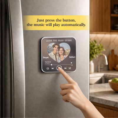 Personalized Musical Fridge Magnet for Couples